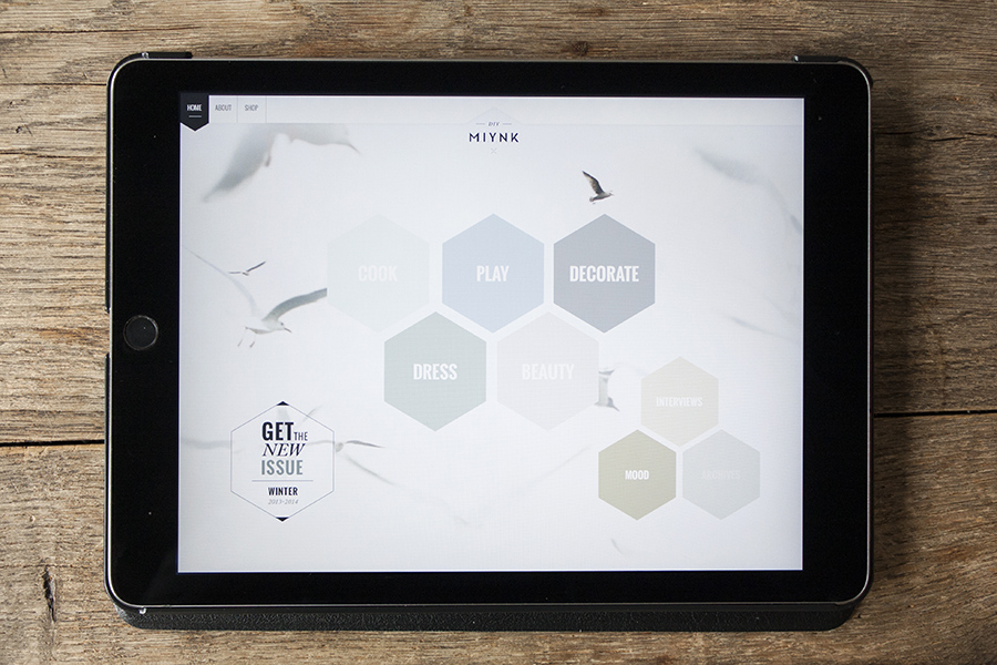 Miynk App Tablet Magazin für DIY