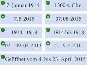 Schreibweisen für Datumsangaben in der Typografie mit InDesign