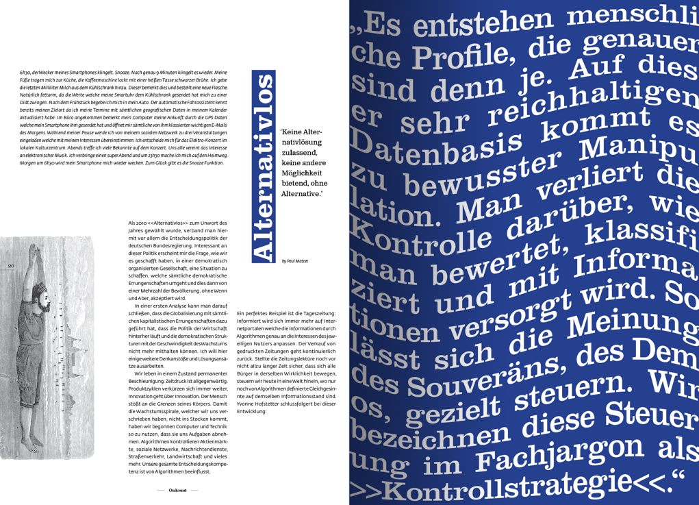 Typografie und Layout Workshop-Ergebnis von Gilles Scaccia