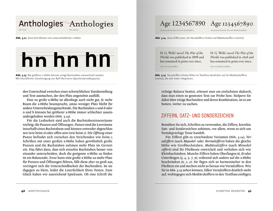 Beispielseite aus dem Typografie-Buch Webtypografie von Jason Santa Maria aus dem dpunkt-Verlag