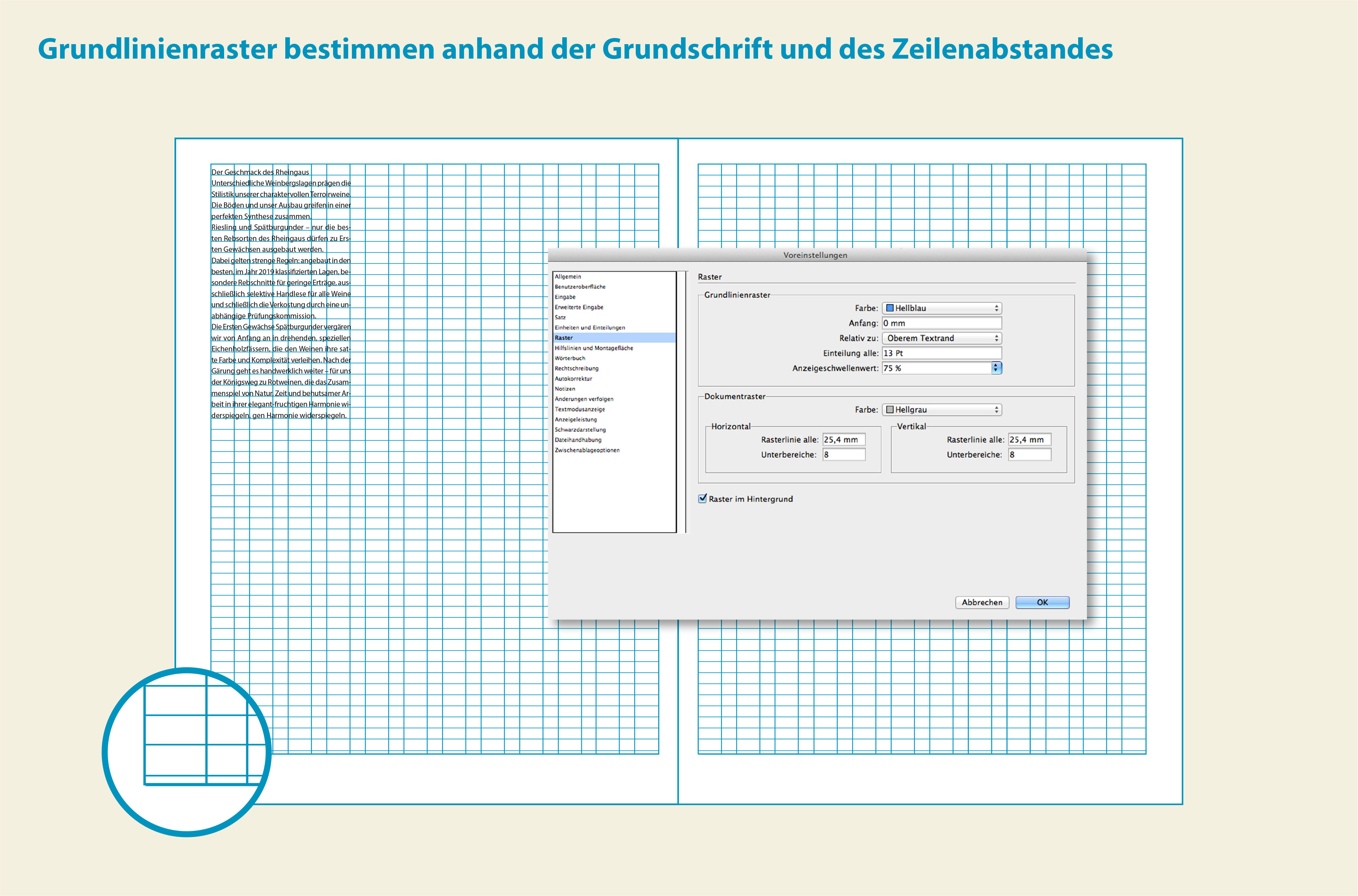 Layoutgestaltung Mit Dem Gestaltungsraster Den Typografischen Spannungsbogen Finden Typeschool Workshops Zu Typografie Layout In Der Kommunikation