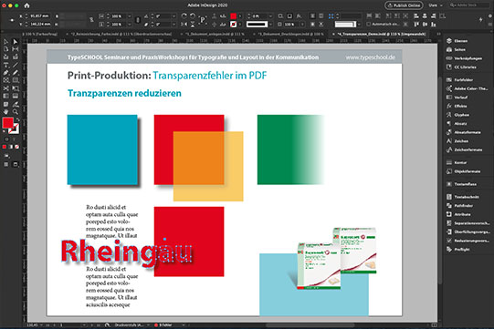 Webinare zu Reinzeichnung, Druckproduktion, Print Produktion Adobe InDesign