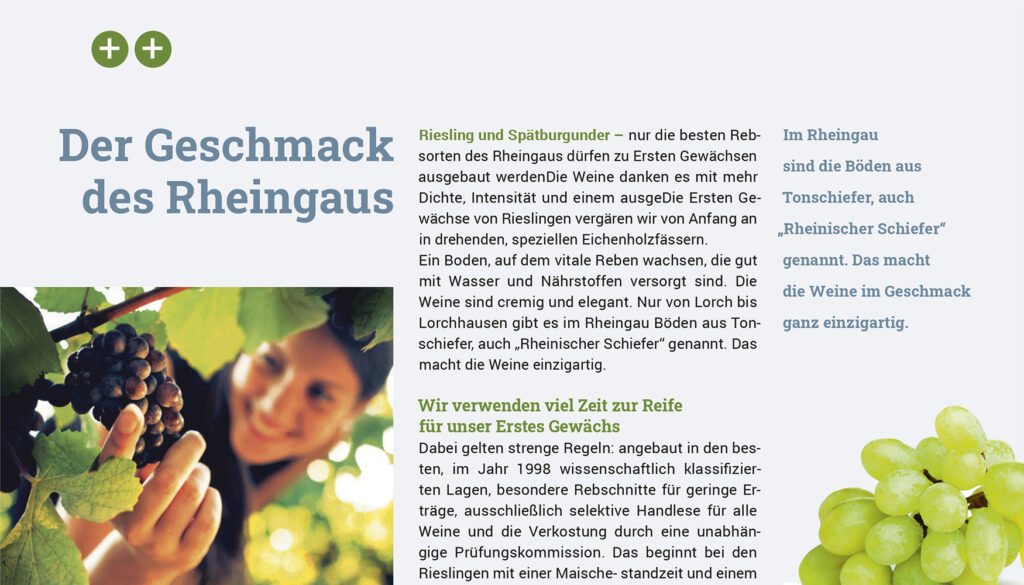 Professionelle Typografie und Layouts durch alinierende Zeilenabstände.